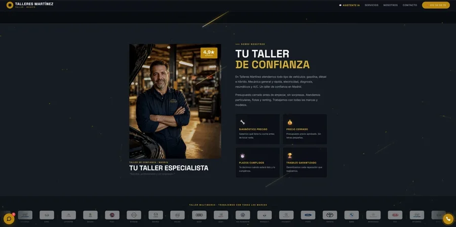 Taller Profesional — plantilla Creskio para talleres